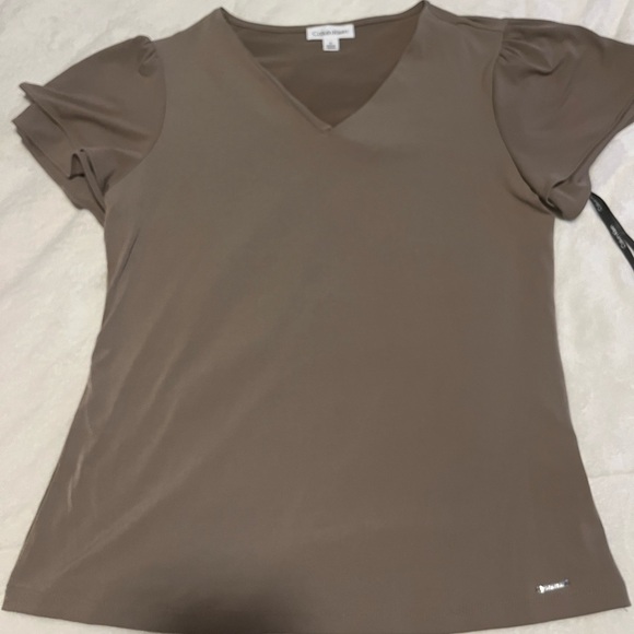 Calvin Klein Beige Blouse - Picture 1 of 3
